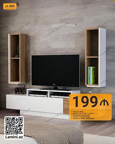 Ev və bağ: LA MINI TV altlığı və divar rəfləri dəsti - Məhsul: Televizor altlığı — 1