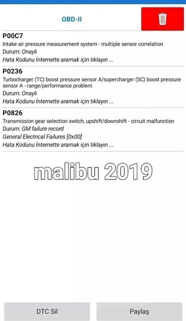 Avtoservis, nəqliyyatın təmiri: Chevrolet Cobalt Malibu Cruze Nexia suyun tempuratoru injektorun isiqi — 5