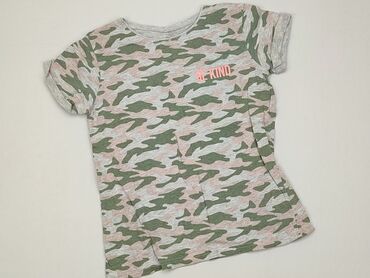 zielona koszulka dla dziewczynki: Koszulka, Primark, 11 lat, 140-146 cm, stan - Dobry