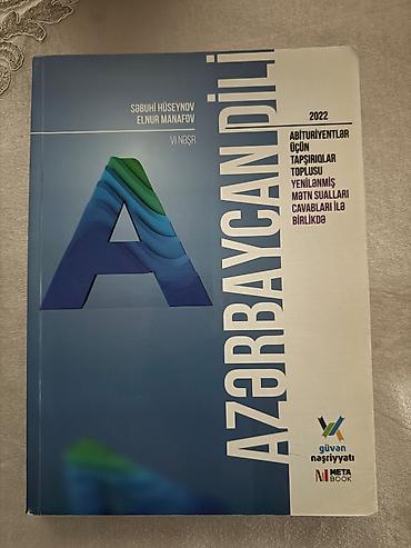 Məhsul: “Azərbaycan dili – Abituriyentlər üçün tapşırıqlar toplusu”