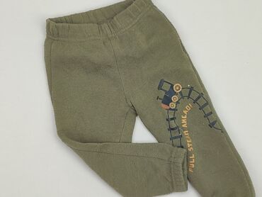 czarne spodnie z wysokim stanem szerokie nogawki: Material trousers, So cute, 1.5-2 years, 92, condition - Fair