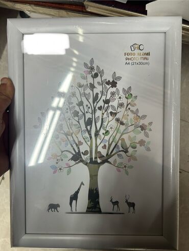 Şəkil və rəsmlər üçün çərçivələr: Çərçivə А4 (21 x 29.7 sm), Plastik — 11