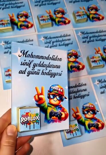 Toy aksesuarları: 40 gunluk,xestexana cixisi,yeni dogulmuslar ve ad gunleri ucun paylama