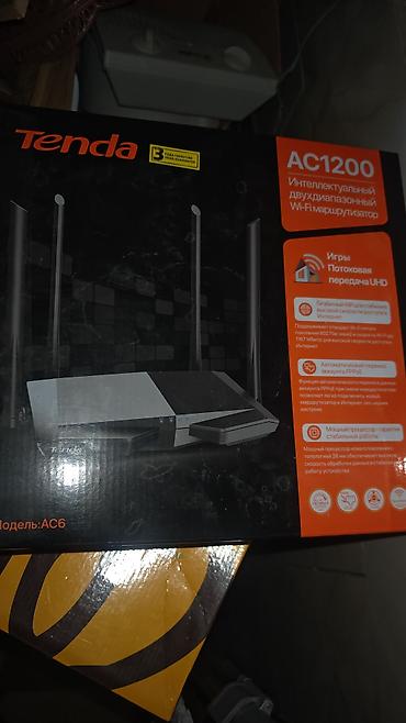 wifi modem usb: Tenda AC1200 (Model: AC6) iki diapazonlu ağıllı Wi‑Fi marşrutlayıcı - — 1