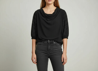bluzki z koronką plus size: Жіноча блуза, розмір L
