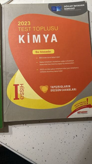 Velosiped ehtiyyat hissələri: Məhsul: “2023 Test Toplusu – Kimya, I hissə” Nəşriyyat: Dövlət İmtahan