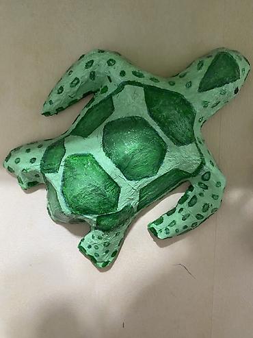 3d draperi: Əl işi dekorativ “Dəniz tısbağası” heykəlciyi ƏLİŞİ - Material — 1
