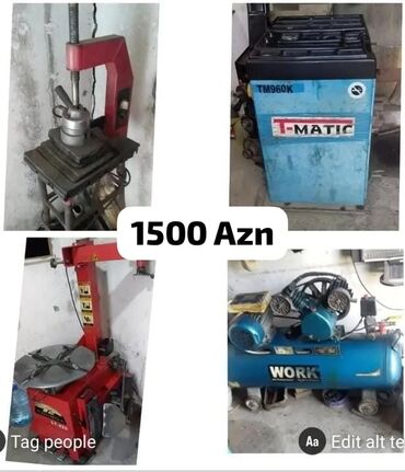 avtoservis avadanliqlari satisi: Aynur92👑kod7389 Qiymet *1500 Azn* Tecili satilir❗ Teker duzeltme