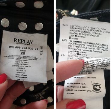 Farmerke: REPLAY original crne farmerke sa nitnama, baš moćno izgledaju, blago — 3