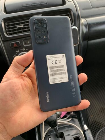 телефон дишовый: Redmi, Redmi Note 11, Б/у, 128 ГБ, цвет - Черный, 2 SIM