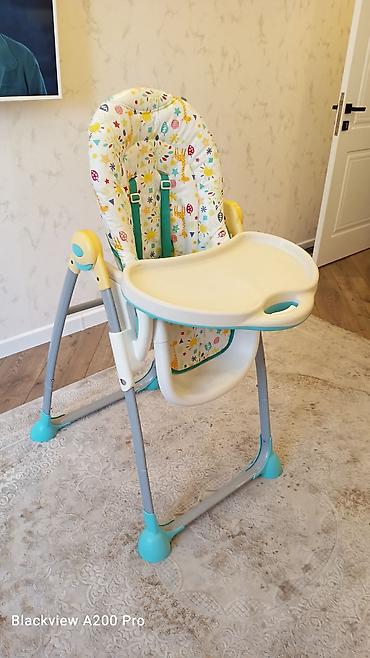 Yemək masaları, oturacaqları: Uşaq yemək stulu.MOTHERCARE - Rəngarəng naxışlı yumşaq oturacaq və — 3