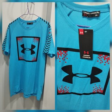 детский домик с горкой: Футболка Under Armour, L (EU 40), XL (EU 42), цвет - Голубой