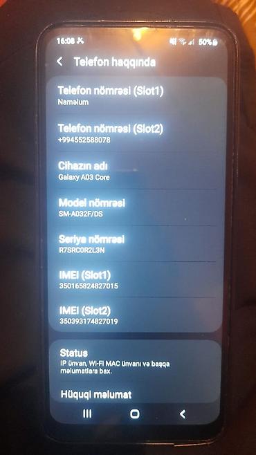 goy su: Samsung Galaxy A03, 32 GB, rəng - Göy — 3
