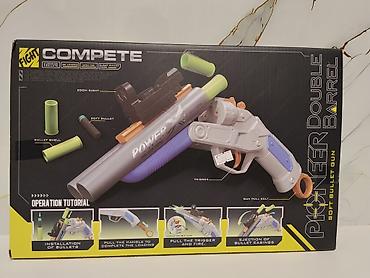 bayblade burst: Игрушечный бластер Pioneer Double Barrel (Soft Bullet Gun) - — 2