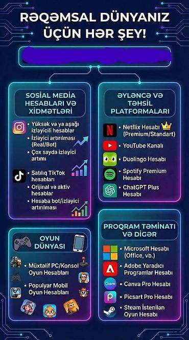 Digər xidmətlər: SMM — 1