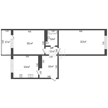 Продажа квартир: 2 комнаты, 68 м², 108 серия, 6 этаж, Евроремонт — 11
