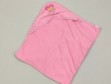 Tekstylia: Ręcznik 66 x 72, kolor - Różowy, stan - Dobry
