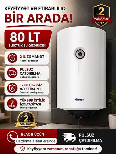 royal ariston: Ariston 80 l, Yeni, Kredit yoxdur, Pulsuz çatdırılma, Rayonlara çatdırılma — 1