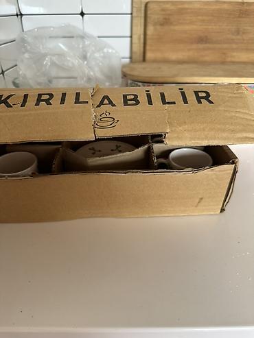 turk sekiller: Qəhvə dəsti, rəng - Ağ, Keramika, 6 nəfərlik — 2