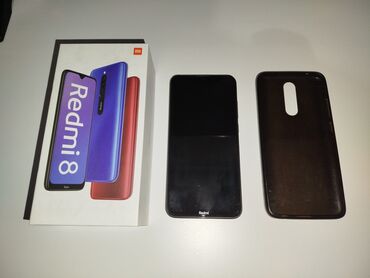 плата телефона: Redmi, Redmi 8, Колдонулган, 32 ГБ, түсү - Кара, 2 SIM