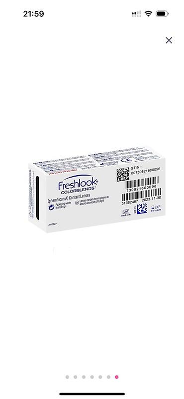 linza goz: FreshLook Colorblends rəngli kontakt linza dəsti Məhsul tərkibi: - — 2