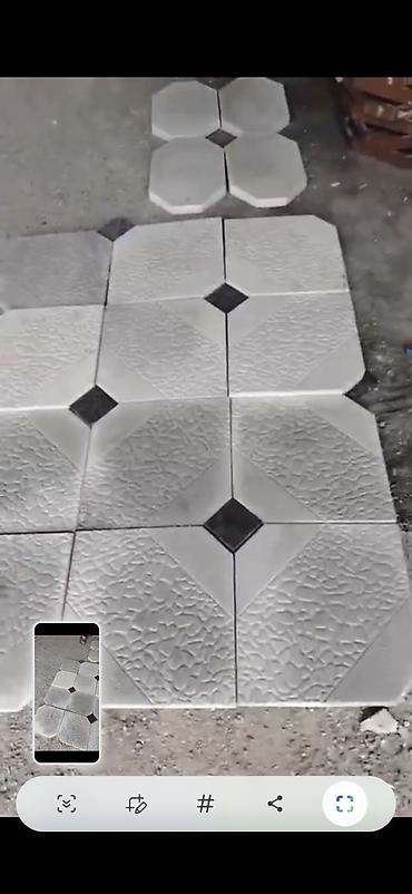 beton cən: Dekorativ səki daşları (beton piltələr) - Forma və naxış: Küncləri — 2