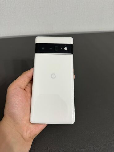 Google: Google Pixel 6 Pro, Б/у, 256 ГБ, цвет - Белый, 1 SIM, eSIM