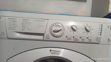 а 10 с: Кир жуучу машина Hotpoint Ariston, Колдонулган, Автомат, 5 кг чейин, Компакттуу