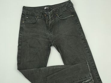 spódnice jeansowe czarne z guzikami: Jeansy, Amisu, M, stan - Bardzo dobry