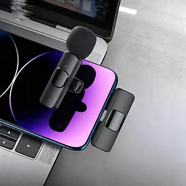 tv box s: Lightning konnektorlu simsiz yaka mikrofonu seti Çatdırılma Expargo — 2