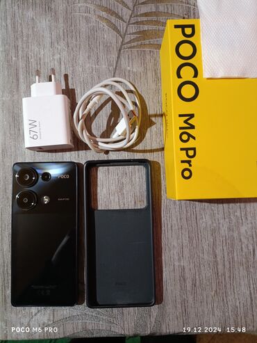 Poco: Poco M6 Pro, 8 GB, rəng - Qara, Barmaq izi