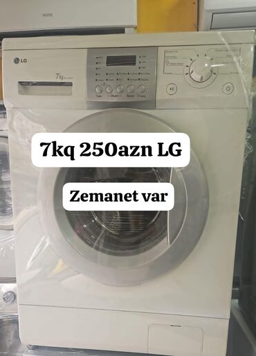Paltaryuyan maşınlar: Paltaryuyan maşın LG, 7 kq, İşlənmiş, Avtomat, Qurutma var, Kredit yoxdur, Ünvandan götürmə, Ödənişli çatdırılma