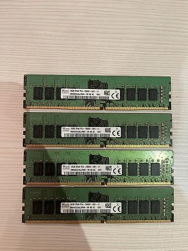 Operativ yaddaş (RAM) Hynix, 16 GB, 2666 Mhz, DDR4, PC üçün, İşlənmiş
