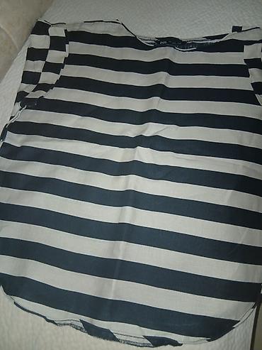 refine kapi: Zara tunika od lana 100% prelepa kao nova br L kombinacija crno bez — 1