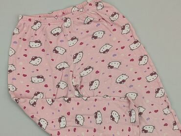 spodnie w kratę czerwone: Pajama trousers, 5-6 years, 110-116 cm, condition - Fair