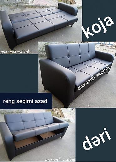 dəri divanlar: Divan-kravat, Yeni, Açılan, Bazalı, Dəri, Ödənişli çatdırılma — 3