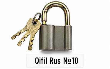 darvaza qapilari: Qıfıl “Rus №10” - Tip: Asma qıfıl - Komplekt: 3 ədəd açar - Korpus — 1