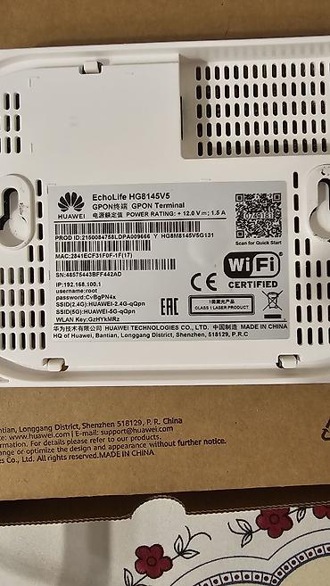 modem gpon: Huawei EchoLife HG8145V5 GPON Terminali (ONT/Router) - Model — 3