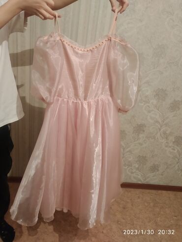 платье на 6лет: Детское платье, цвет - Пудровый