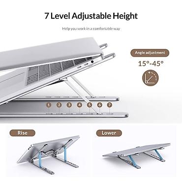 laptop stand: ✨Orico PFB-A21 Silver 11"-17" noutbuk üçün yığcam tutacaq Orico — 6