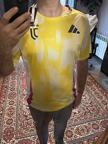 форма футбольная: Мужская футболка, Adidas, L, цвет - Желтый — 5