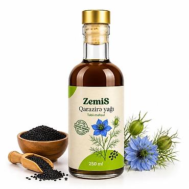 Растительное масло: ZemiS Qarazirə yağı – təbii məhsul - Həcm: 250 ml - Soyuq sıxma üsulu — 1