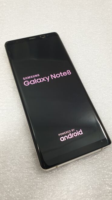 x2 02 телефонов: Samsung Galaxy Note 8, Колдонулган, 64 ГБ, түсү - Алтын, 2 SIM