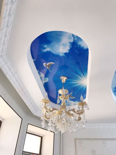 Натяжной потолок: Натяжной потолок Глянцевое, Матовое, 3D потолки Бесплатный замер, Гарантия, Монтаж — 12