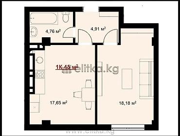 район политех: 45 м² — 2