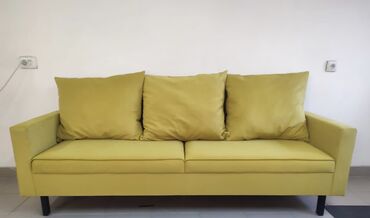 диван бушный: Цвет - Бежевый, Новый