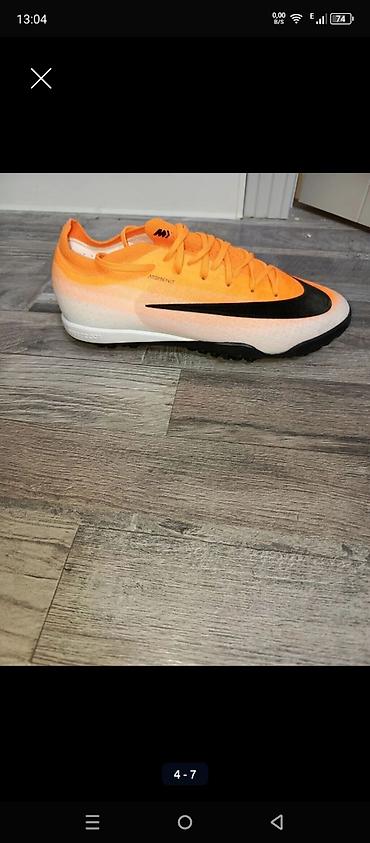 nike şalvar: Nike Mercurial Vapor – Narıncı/qara rəngli futbol butsisi (DİŞSİZ) — 4