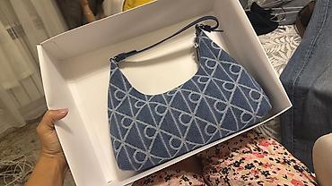 dəri canta: Calvin Klein Jeans denim çiyin çantası - Brend: Calvin Klein (Calvin — 4