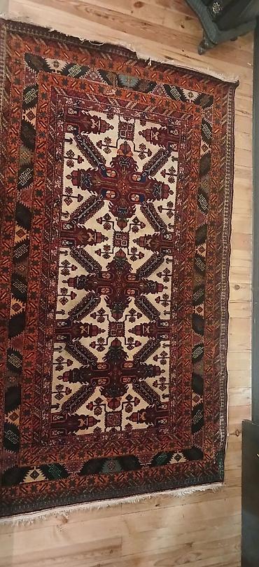 qedimi pullar: 72 illlik qedim Xalça – əl toxuması,Quba Ag gul naxisi, - Material — 2