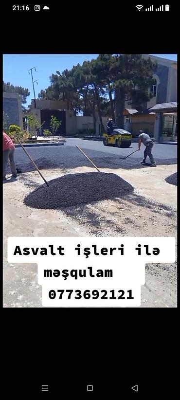 Döşəmə işləri: Asfalt işləri – peşəkar icra - Həyət, yol, dayanacaq, giriş-çıxış və — 3